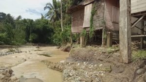 Banjir, Sungai Aek Singengu Ancam Rumah Warga