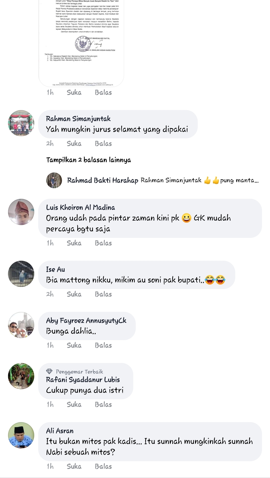 Viral Di Medsos, Bupati Mandailing Natal Dituai Kritikan ...