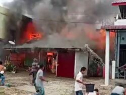 Satu Rumah Ludes Terbakar Di Desa Sirambas, Diduga Korsleting Listrik