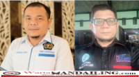 Ketua PWI Madina Muhammad Ridwan Lubis dan Ketua SMSI Madina Jeffry Barata Lubis, fhoto : Istimewa.