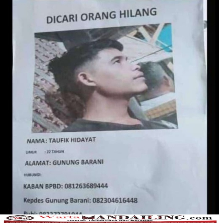 Taufik Hidayat, 25, pemuda asal Desa Gunungbarani dilaporkan hilang misterius, kini telah ditemukan di Purba, Rabu (2/8/2023) fhoto : istimewa.