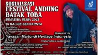 Yayasan Martondi Heritage Indonesia menggelar sosialisasi festival andung toba 2023, fhoto : Istimewa.