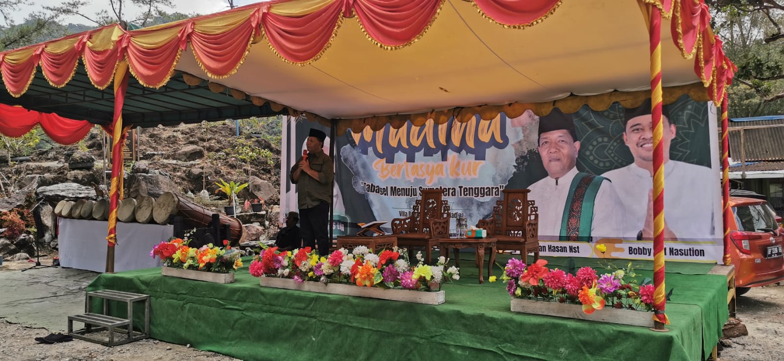Mantan Bupati Madina Drs Dahlan Hasan Nasution, kamis (8/2/2024) fhoto : Istimewa.