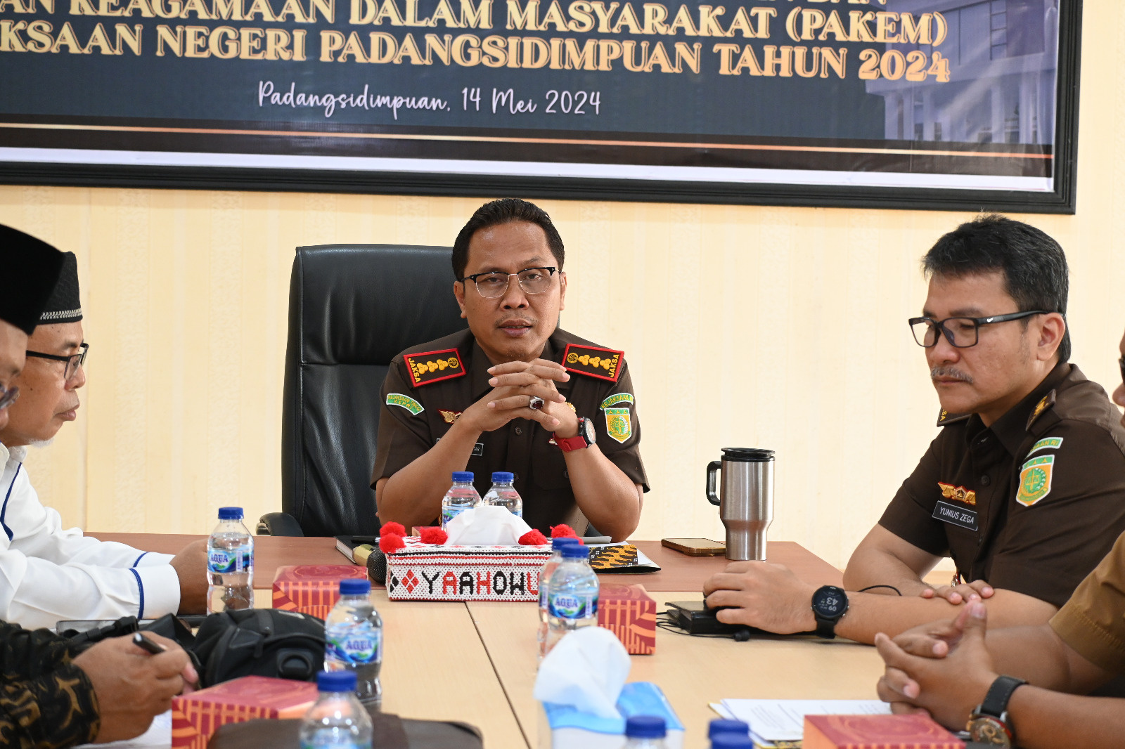 Rapat dipimpin langsung oleh kepala Kejaksaan Negeri Padangsidimpuan, Dr. Lambok Sidabutar, Selasa (14/5/2024) fhoto : Istimewa.