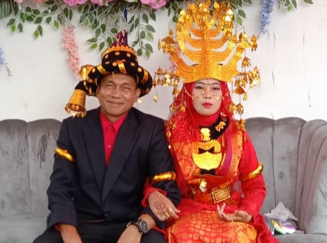 Pengantin wanita bernama Asyuni sari dikabarkan menghilang setelah sehari menikah dengan Marijansyah Nasution, poto ini ditampilkan atas permintaan suaminya, Jumat (10/5/2024) istimewa.