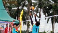 Memperingati HUT Bhayangkara ke-78, Polres Palas gelar turnamen bola voli perebutan piala Kapolres Padang Lawas, fhoto : Istimewa.