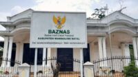 Kantor Baznas Madina, Desa Parbangunan, Kecamatan Panyabungan. fhoto : Istimewa.