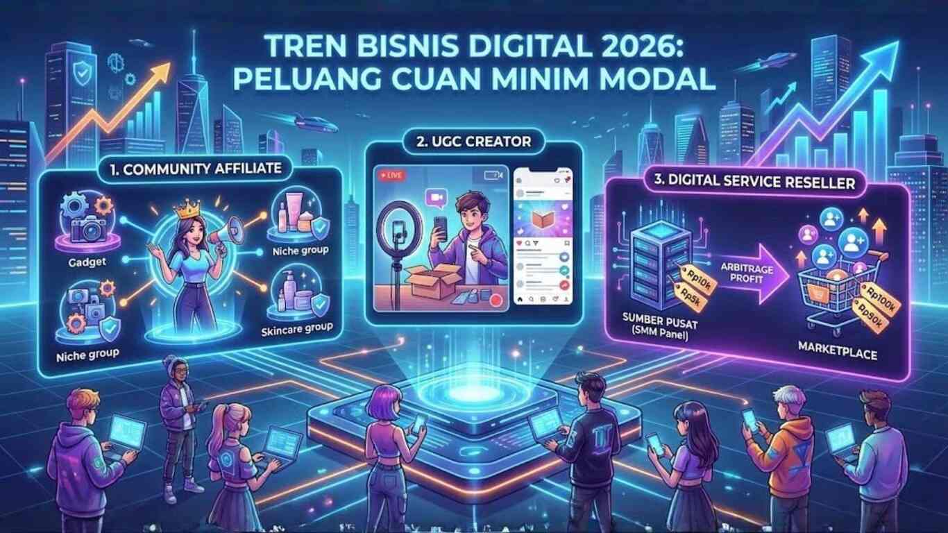 Tren Bisnis Digital 2026: 3 Peluang 'Cuan' Minim Modal yang Wajib Dilirik Milenial & Gen Z > Warta Mandailing